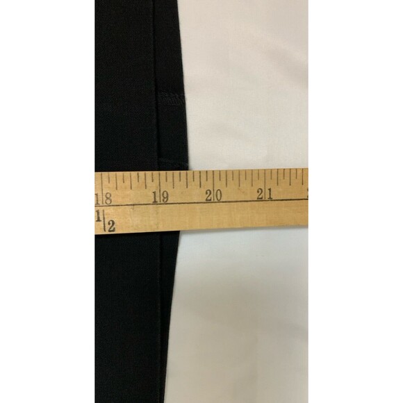 Banana Republic Short Skirt Women's Size 2 Black Hidden Zipper Cotton Blend Slit - Picture 7 of 10